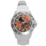 abstraction 22 Round Plastic Sport Watch (L)