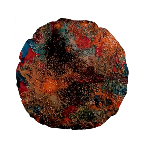 abstraction 22 Standard 15  Premium Round Cushions from ArtsNow.com Front