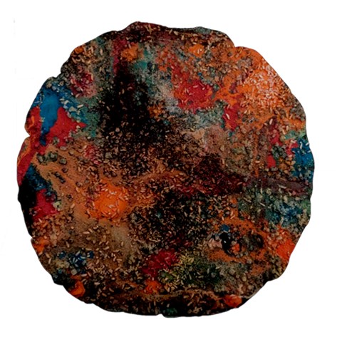 abstraction 22 Large 18  Premium Round Cushions from ArtsNow.com Front