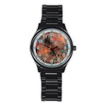 abstraction 22 Stainless Steel Round Watch