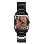 abstraction 22 Stainless Steel Barrel Watch