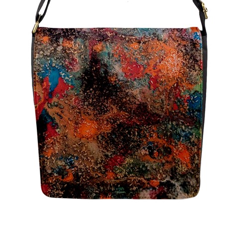 abstraction 22 Flap Closure Messenger Bag (L) from ArtsNow.com Front