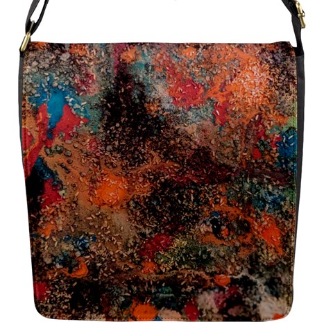 abstraction 22 Flap Closure Messenger Bag (S) from ArtsNow.com Front