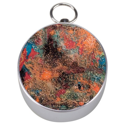 abstraction 22 Silver Compasses from ArtsNow.com Front