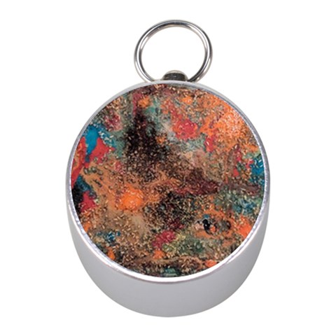 abstraction 22 Mini Silver Compasses from ArtsNow.com Front