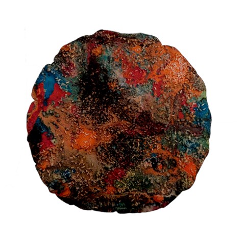 abstraction 22 Standard 15  Premium Flano Round Cushions from ArtsNow.com Front