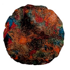 abstraction 22 Large 18  Premium Flano Round Cushions from ArtsNow.com Back