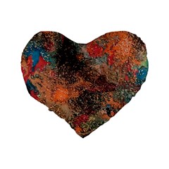 abstraction 22 Standard 16  Premium Flano Heart Shape Cushions from ArtsNow.com Back