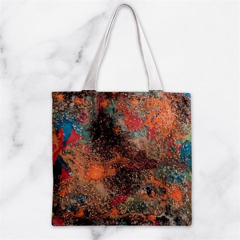 abstraction 22 Zipper Grocery Tote Bag from ArtsNow.com Back