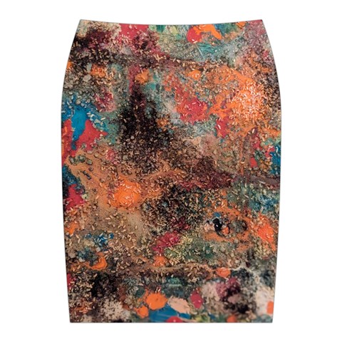 abstraction 22 Midi Wrap Pencil Skirt from ArtsNow.com Back