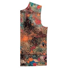 abstraction 22 Men s High Neck Button Up Puffer Vest from ArtsNow.com Front Left