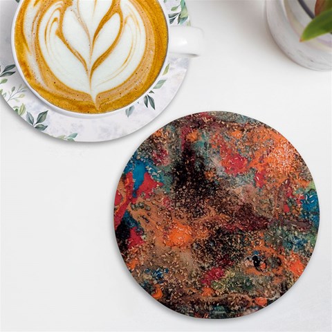 abstraction 22 UV Print Round Tile Coaster from ArtsNow.com Front