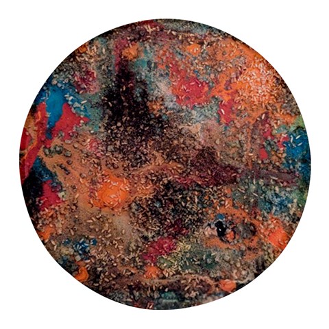 abstraction 22 Round Glass Fridge Magnet (4 pack) from ArtsNow.com Front