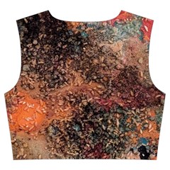 abstraction 22 Trumpet Sleeve Cropped Top from ArtsNow.com Back