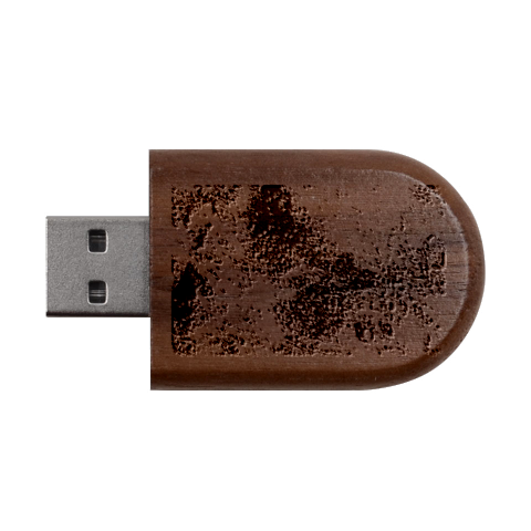 abstraction 22 Wood Oval USB Flash Drive from ArtsNow.com USB