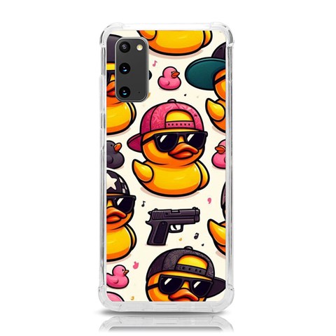 Gangster rubber ducky Samsung Galaxy S20 6.2 Inch TPU UV Case from ArtsNow.com Front