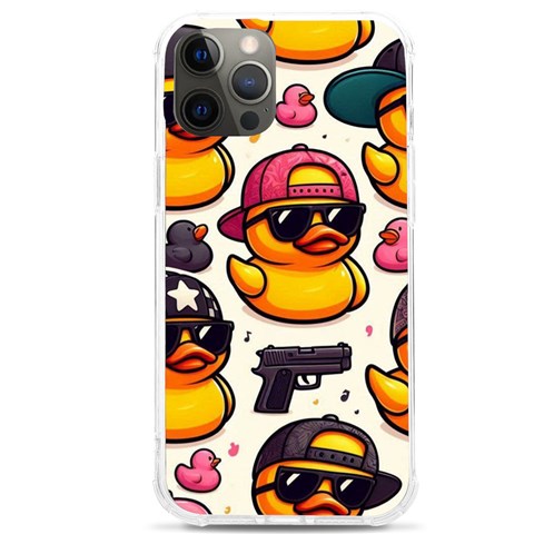 Gangster rubber ducky iPhone 12 Pro max TPU UV Print Case from ArtsNow.com Front