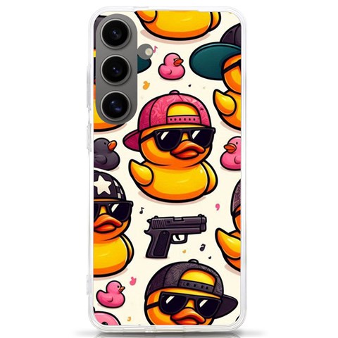 Gangster rubber ducky Samsung Galaxy S24 Ultra 6.9 Inch TPU UV Case from ArtsNow.com Front