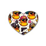 Gangster rubber ducky coasters Rubber Coaster (Heart)