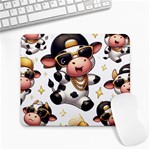 Dancing cow mouse pad Large Mousepad
