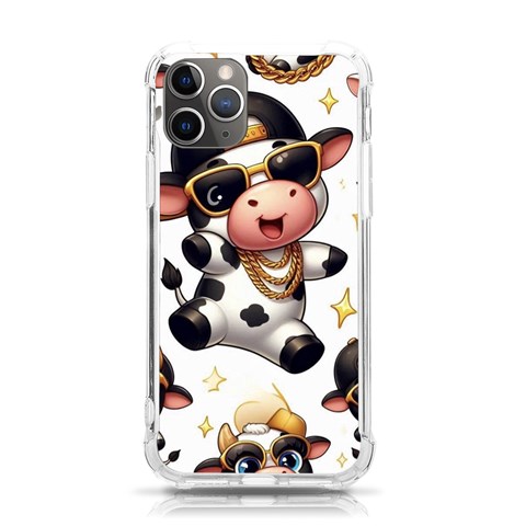Dancing cow phone case iPhone 11 Pro 5.8 Inch TPU UV Print Case from ArtsNow.com Front