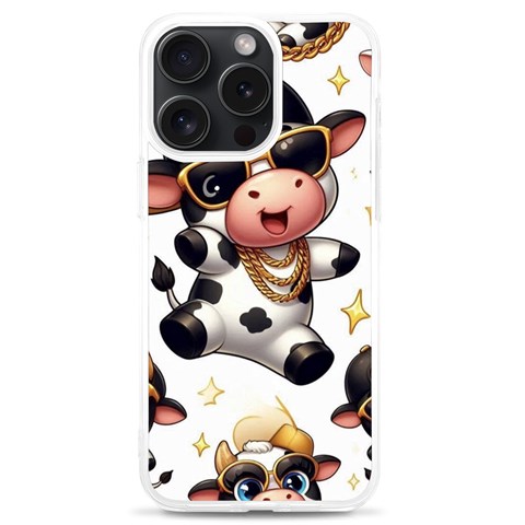 Dancing cow phone case iPhone 15 Pro Max TPU UV Print Case from ArtsNow.com Front