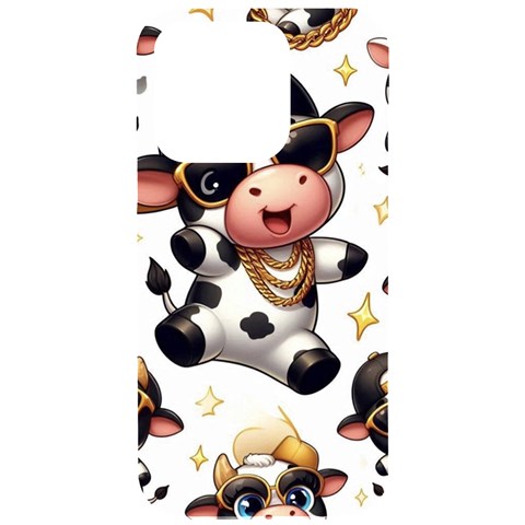 Dancing cow phone case iPhone 15 Pro Black UV Print PC Hardshell Case from ArtsNow.com Front