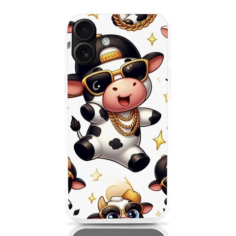Dancing cow phone case iPhone 16 Plus TPU UV Print Case from ArtsNow.com Front