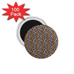 Blue Brown Leopard 1.75  Magnets (100 pack) 
