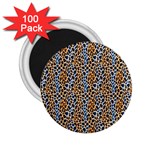 Blue Brown Leopard 2.25  Magnets (100 pack) 