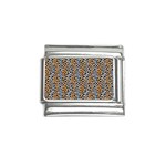 Blue Brown Leopard Italian Charm (9mm)
