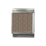 Blue Brown Leopard Italian Charm (13mm)