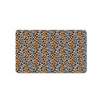 Blue Brown Leopard Magnet (Name Card)