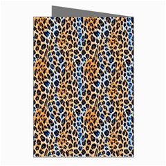 Blue Brown Leopard Greeting Cards (Pkg of 8) from ArtsNow.com Right