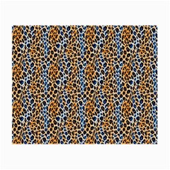 Blue Brown Leopard Small Glasses Cloth (2 Sides) from ArtsNow.com Back