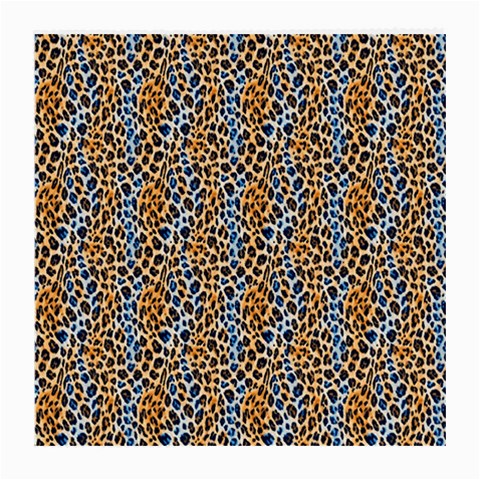 Blue Brown Leopard Medium Glasses Cloth (2 Sides) from ArtsNow.com Front