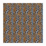 Blue Brown Leopard Medium Glasses Cloth (2 Sides)