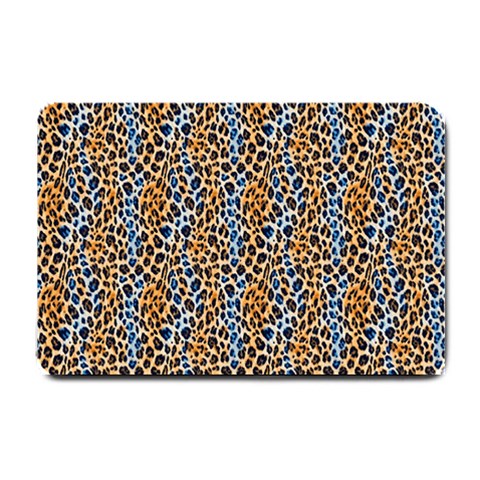 Blue Brown Leopard Small Doormat from ArtsNow.com 24 x16  Door Mat