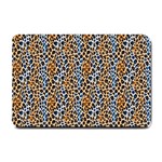 Blue Brown Leopard Small Doormat