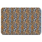 Blue Brown Leopard Large Doormat