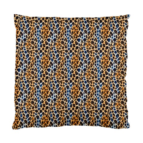 Blue Brown Leopard Standard Cushion Case (Two Sides) from ArtsNow.com Front