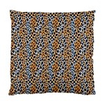 Blue Brown Leopard Standard Cushion Case (Two Sides)