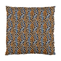 Blue Brown Leopard Standard Cushion Case (Two Sides) from ArtsNow.com Back