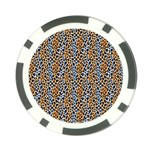 Blue Brown Leopard Poker Chip Card Guard (10 pack)