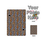 Blue Brown Leopard Playing Cards 54 Designs (Mini)