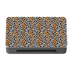 Blue Brown Leopard Memory Card Reader with CF