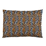 Blue Brown Leopard Pillow Case (Two Sides)
