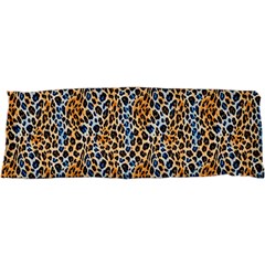 Blue Brown Leopard 47 x17  Body Pillow Case Dakimakura (Two Sides) from ArtsNow.com Back