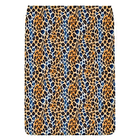 Blue Brown Leopard Removable Flap Cover (S) from ArtsNow.com Front