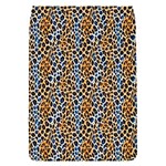 Blue Brown Leopard Removable Flap Cover (S)